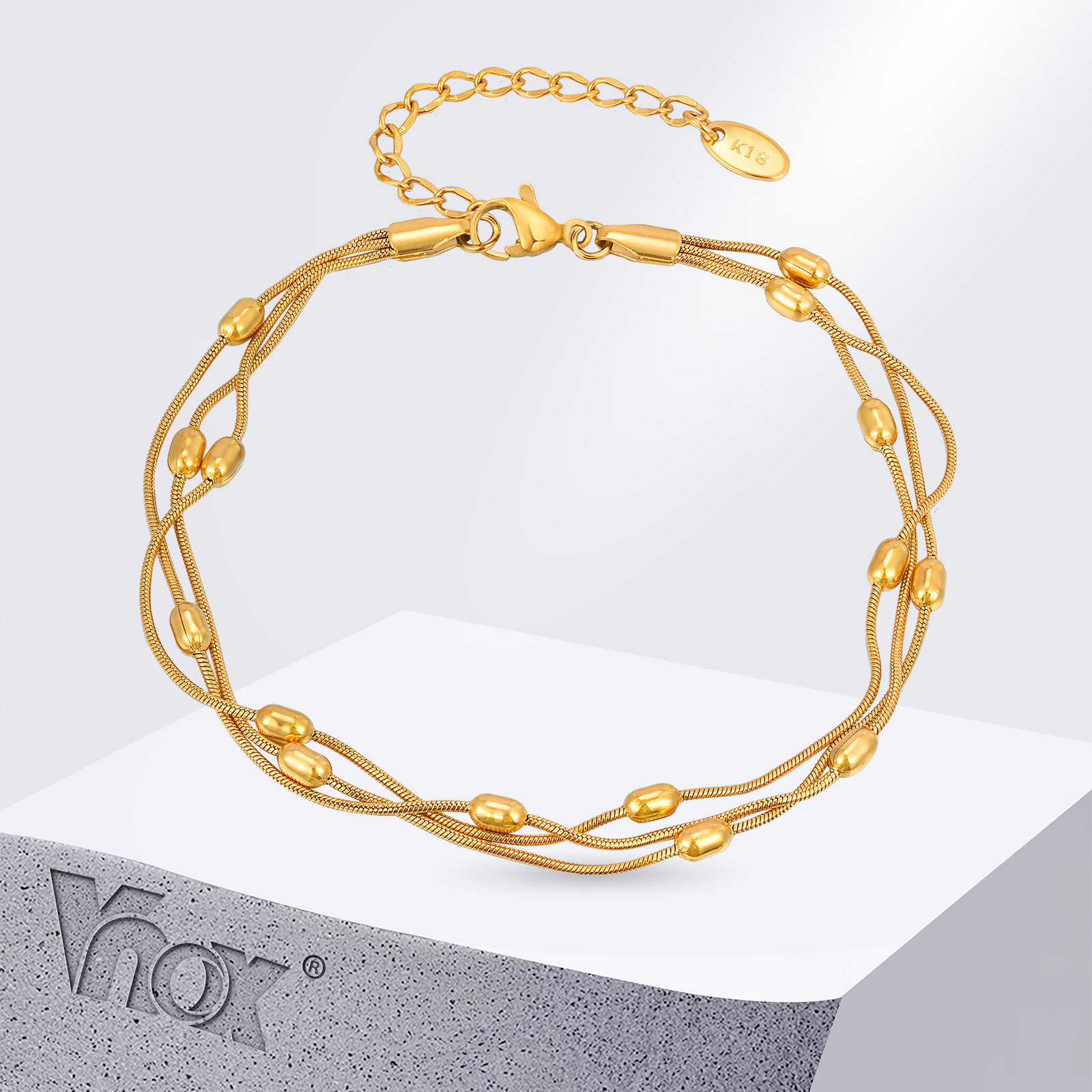 Jc Jewelry & Watches - Vnox летние трехслойные браслеты из нержавеющей