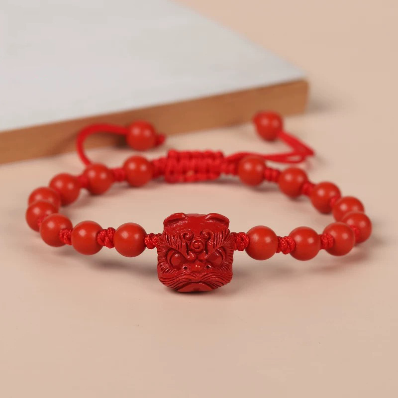 Gemstone Bracelet Healing - Натуральный красный киноварь, браслет для танца