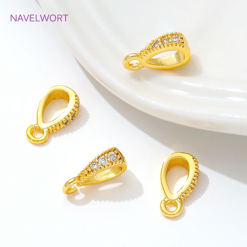 Gold Plated Ring - Бейл держатель для кулона Бейл подвесной