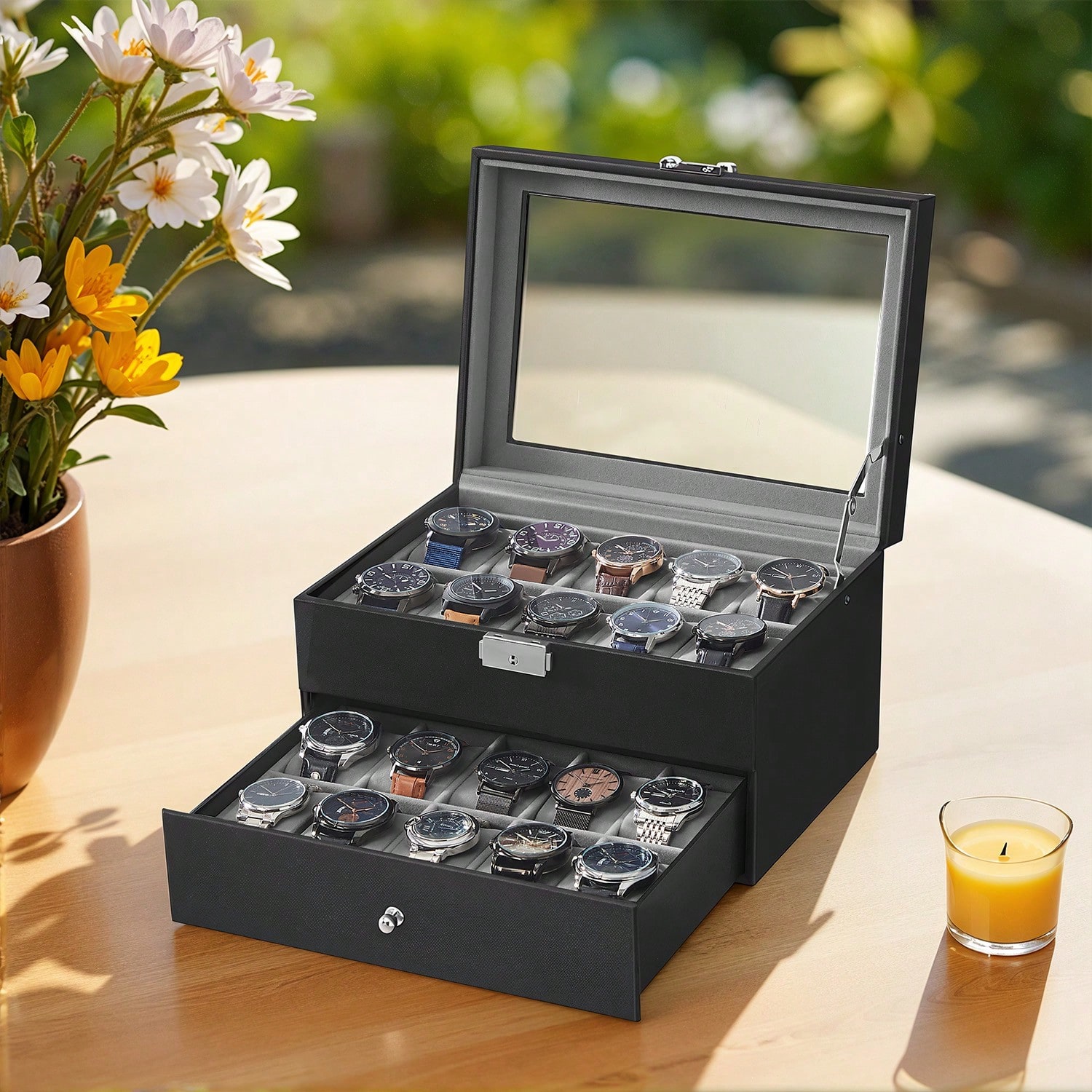 Jewelry Watches Women - Коробка для часов на 20 отделений