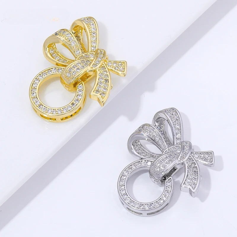 Gold Plated Ring - Застежки-коннекторы для браслетов с жемчугом, позолоченные