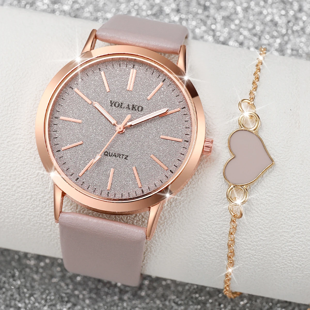 Jewelry Watches Women - 2 шт./компл. Модные женские часы с