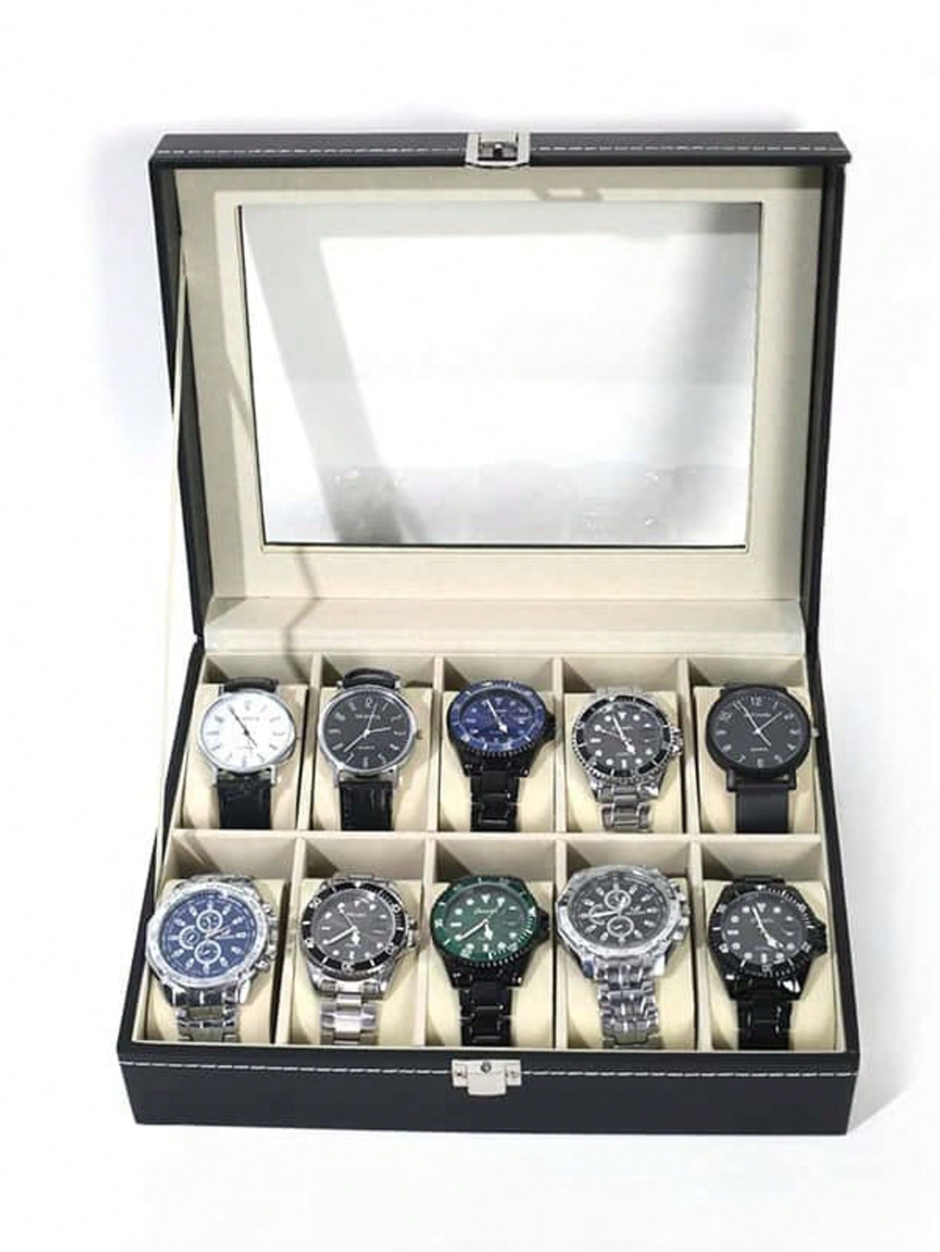 Jewelry Watches Women - Кожаная шкатулка для часов с замком,
