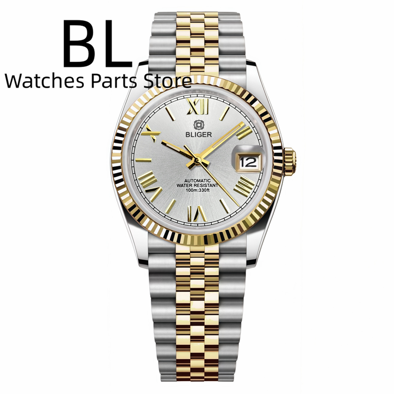 Rolex Watch Datejust - BLIGER 36 мм 39 мм Двухцветные