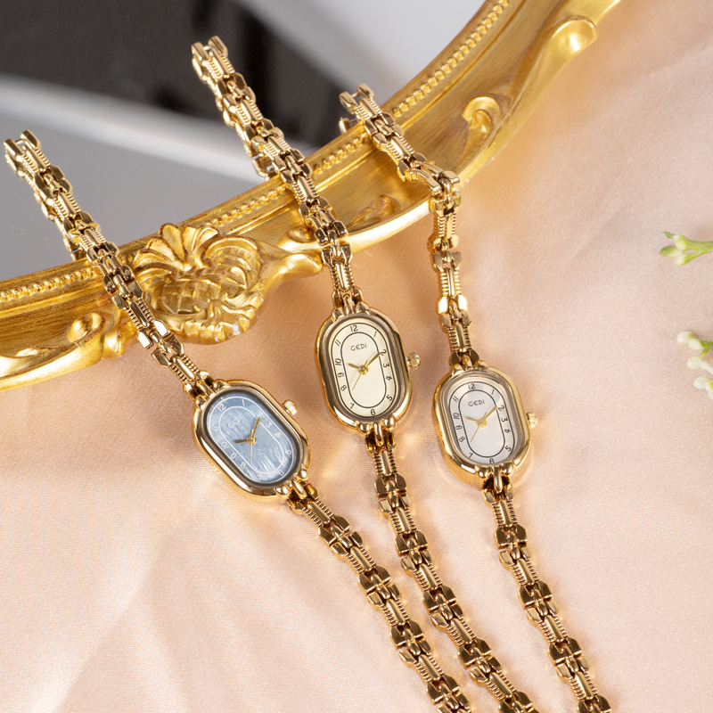 Jewelry Watches Vintage - Винтажные часы-браслет, женские золотые наручные часы