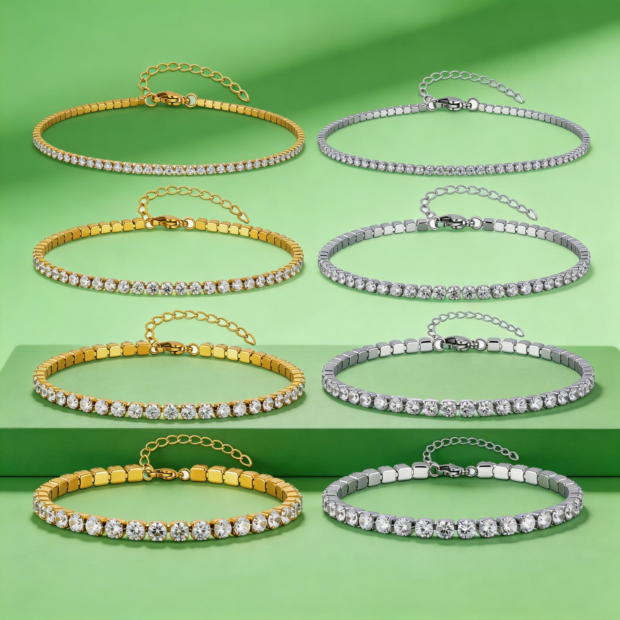 Jc Jewelry & Watches - Роскошный циркониевый браслет-цепочка на ногу 2/3/4/5