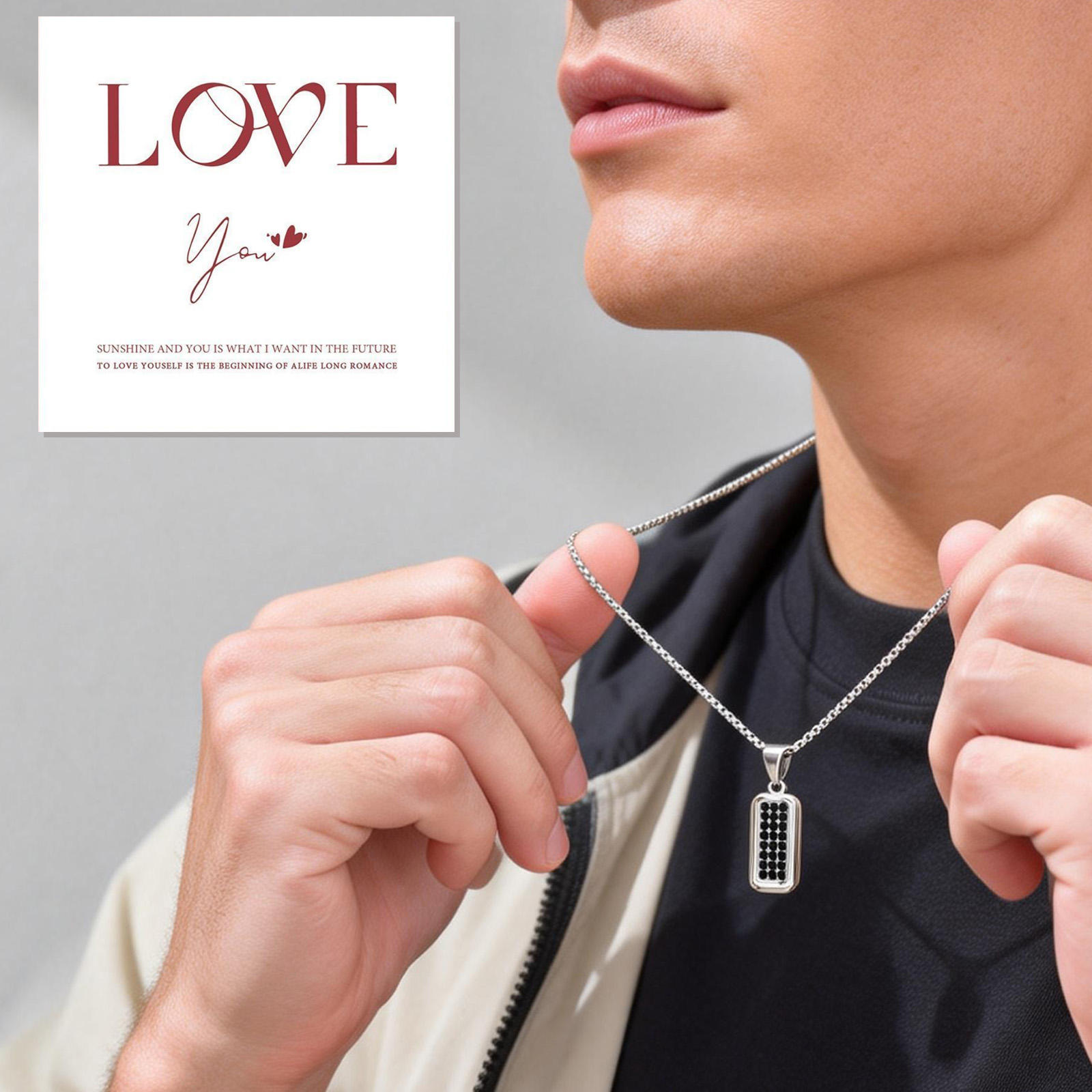 Персонализированное ожерелье-ж – обзор и цена Mens Dog Tag Necklace