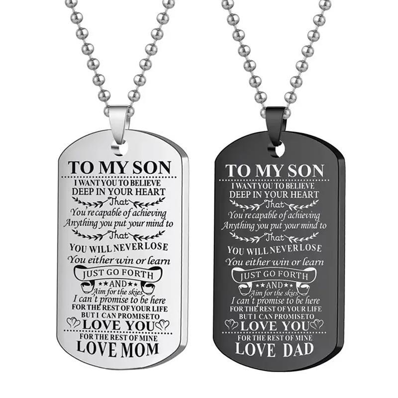 Вдохновляющее ожерелье моему с – обзор и цена Mens Dog Tag Necklace