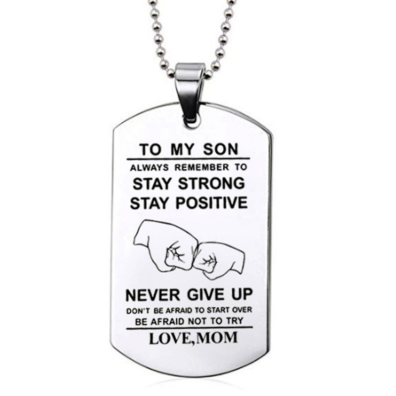 Вдохновляющее ожерелье моему с – обзор и цена Mens Dog Tag Necklace