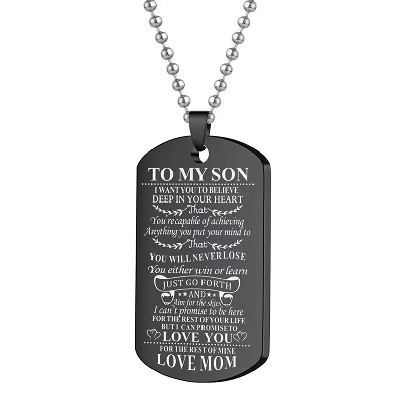 Вдохновляющее ожерелье моему с – обзор и цена Mens Dog Tag Necklace