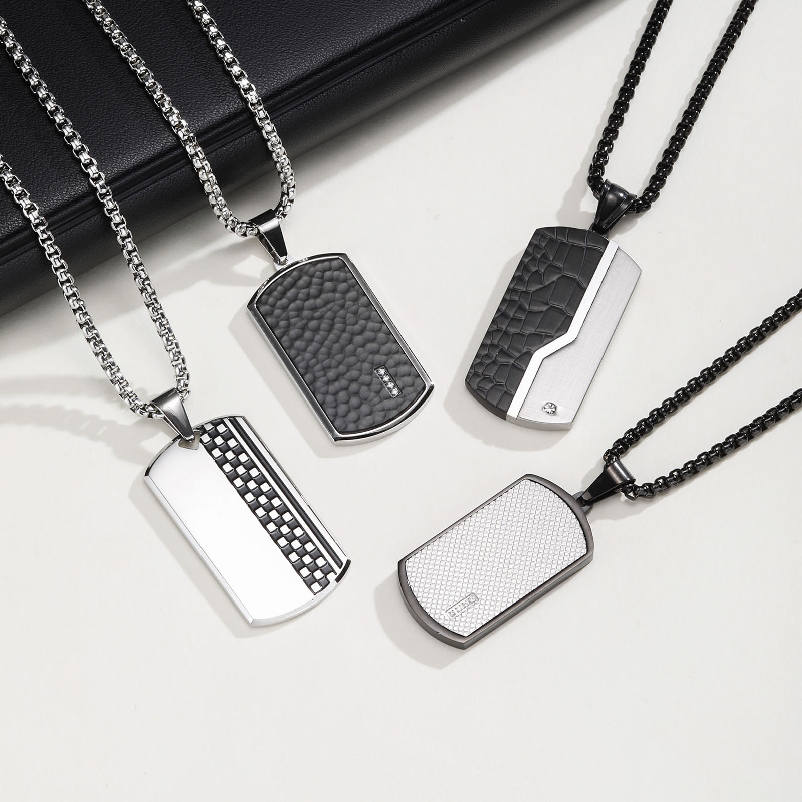 Стильное мужское ожерелье с по – обзор и цена Mens Dog Tag Necklace