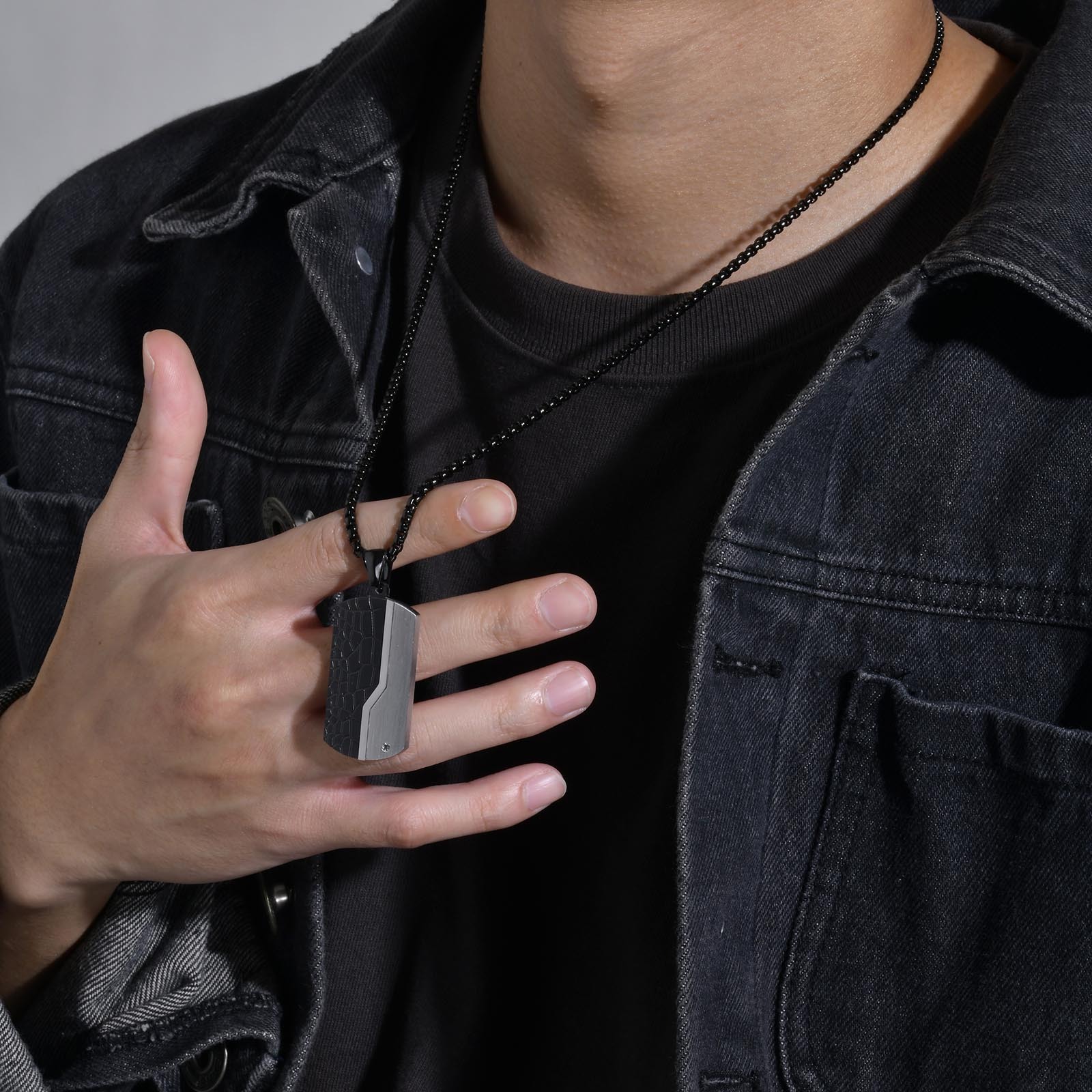 Стильное мужское ожерелье с по – обзор и цена Mens Dog Tag Necklace