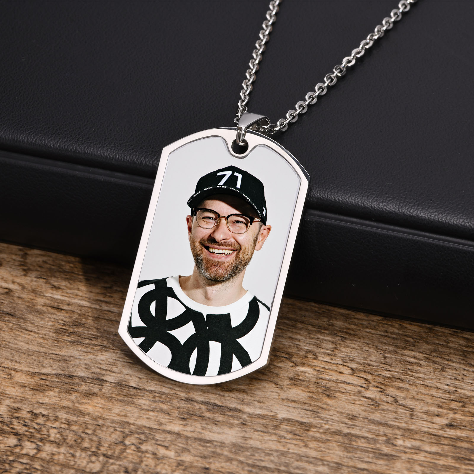 Vnox бесплатно на заказ фотогр – обзор и цена Mens Dog Tag Necklace