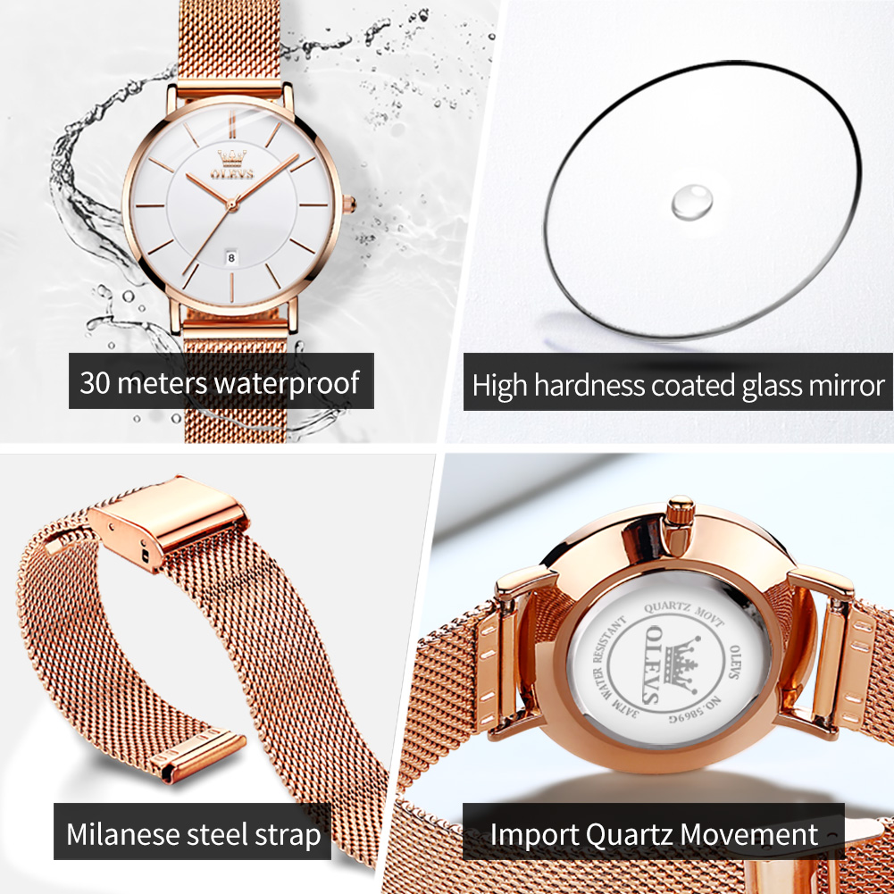 OLEVS женские часы 5869, элега – обзор и цена Jewelry Watches Women