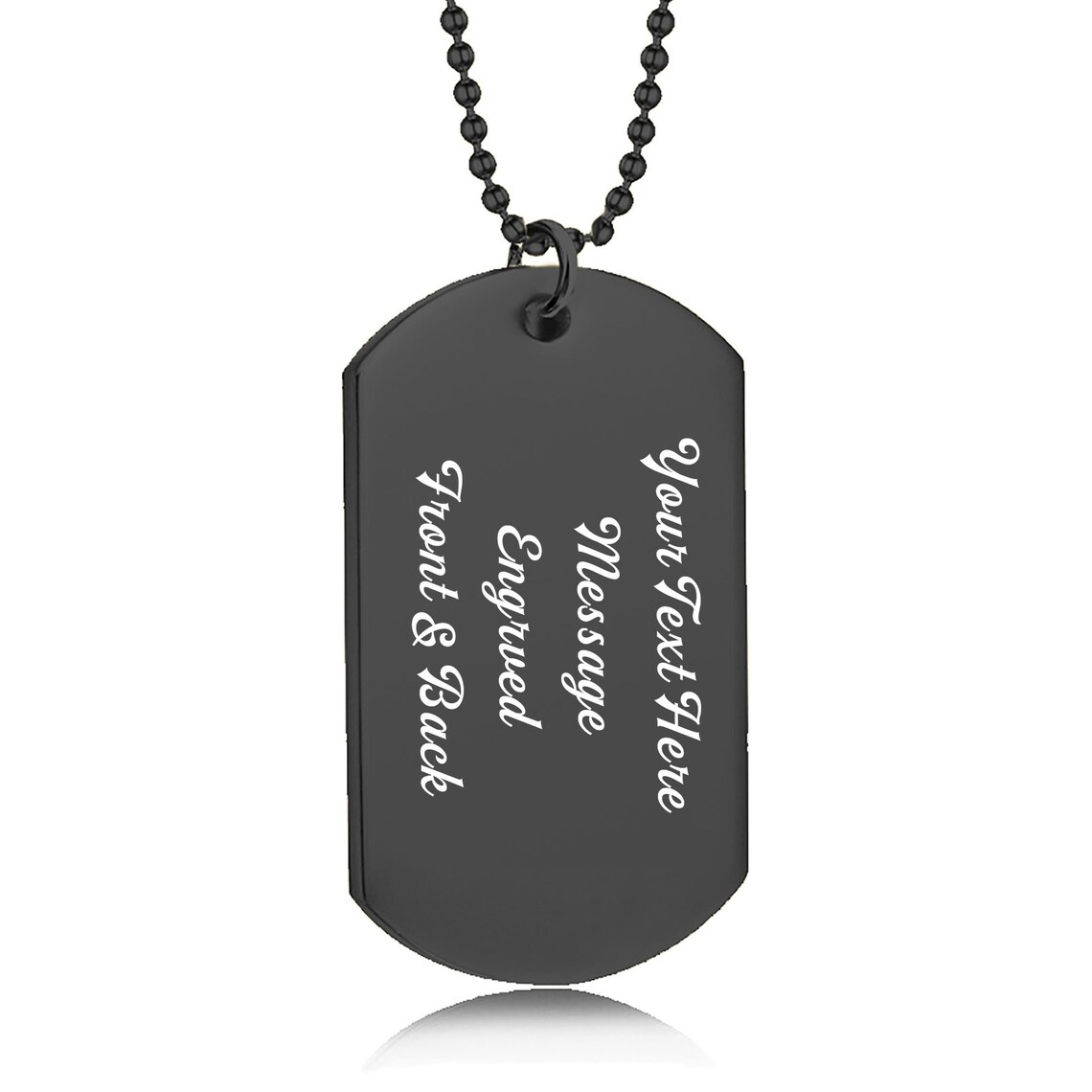 Персонализированные собачьи би – обзор и цена Mens Dog Tag Necklace