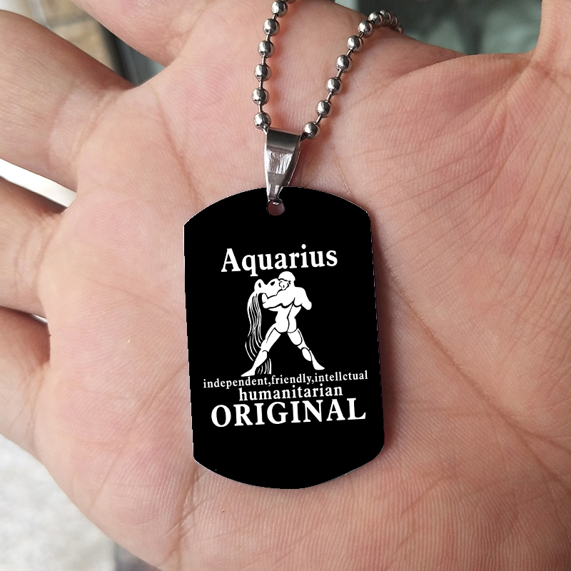12 знаков зодиака, аксессуары  – обзор и цена Mens Dog Tag Necklace