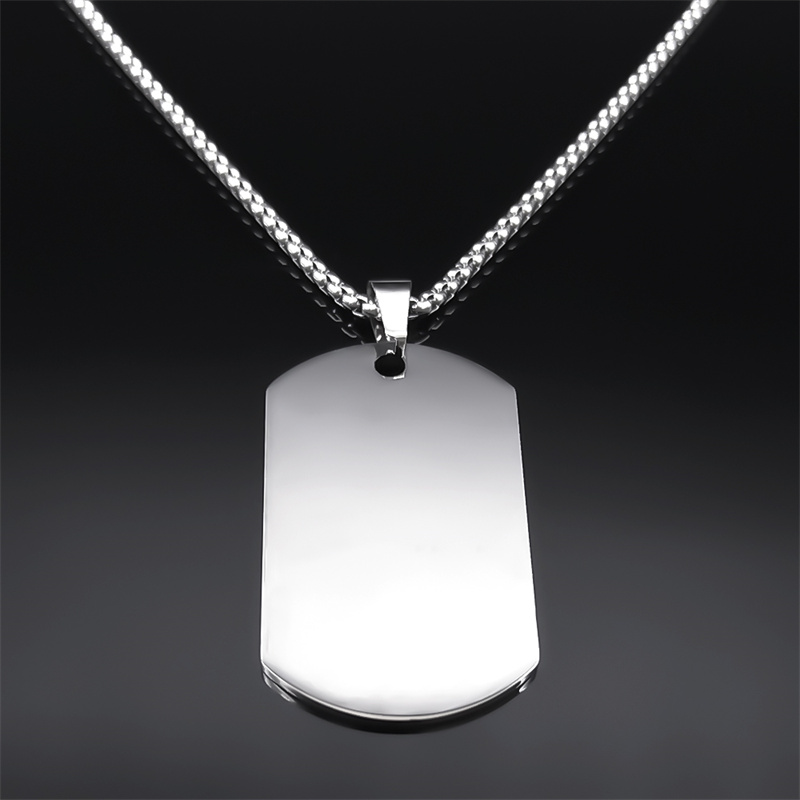 Страх не для я с тобой, ожерел – обзор и цена Mens Dog Tag Necklace