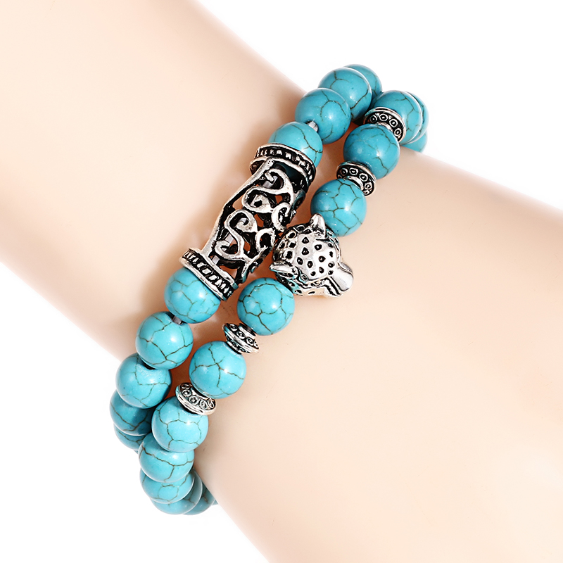 Премиум 2 шт./компл., леопардо – обзор и цена Gemstone Bracelet Healing