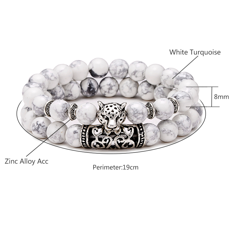 Премиум 2 шт./компл., леопардо – обзор и цена Gemstone Bracelet Healing