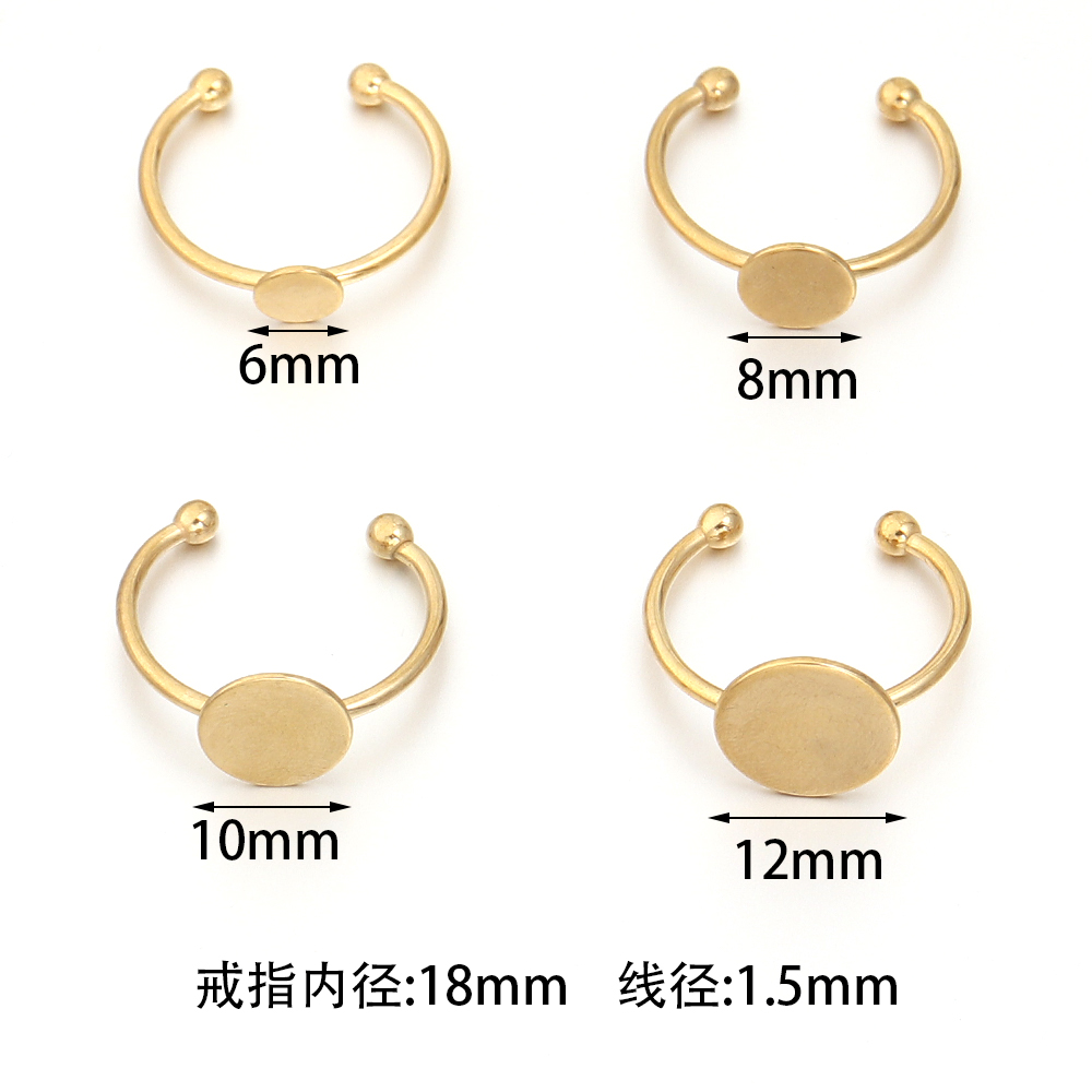 5Pcs / Lot из нержавеющей стал – обзор и цена Gold Plated Ring