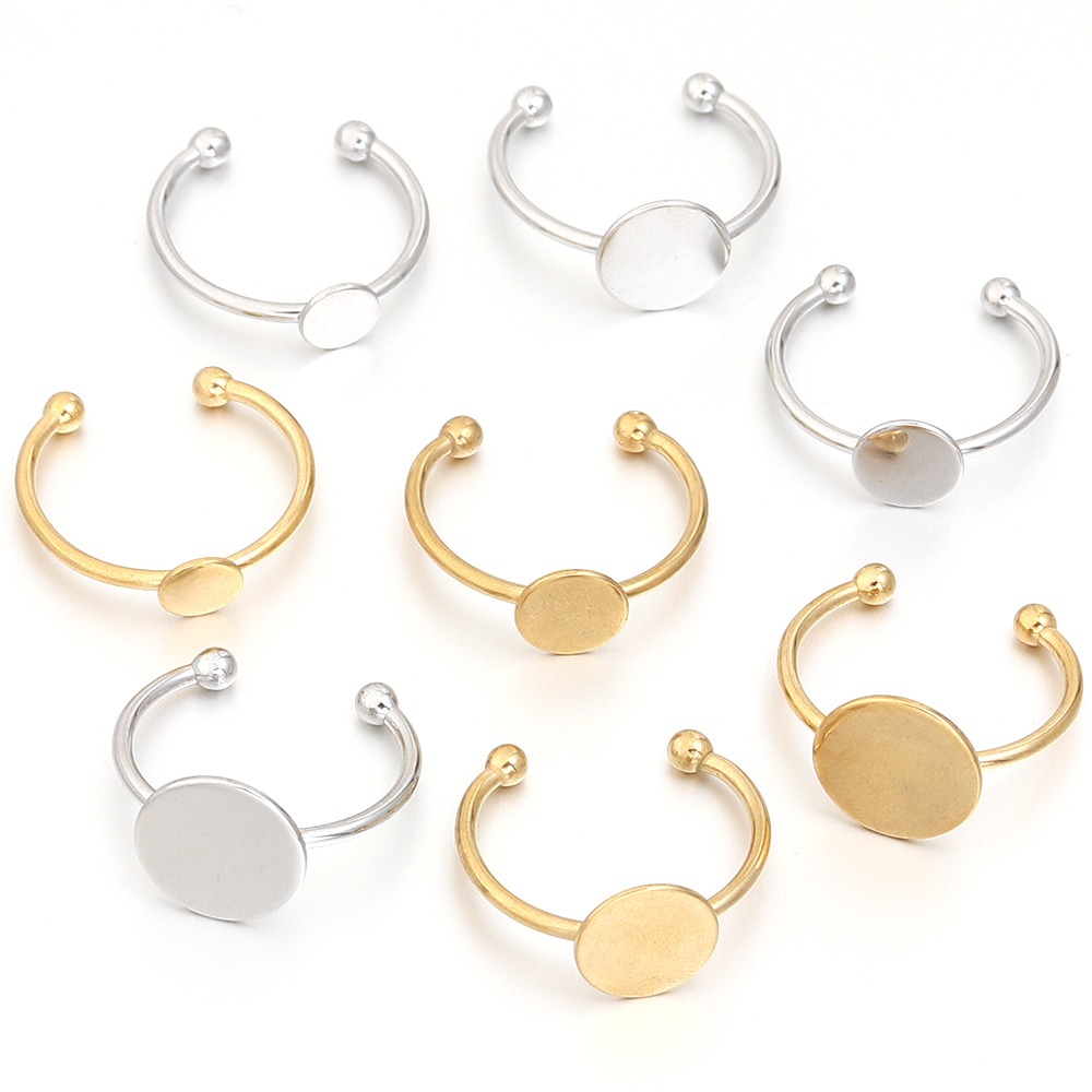 5Pcs / Lot из нержавеющей стал – обзор и цена Gold Plated Ring