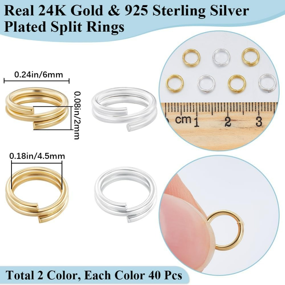 1 коробка, 80 шт., разделенное – обзор и цена Gold Plated Ring